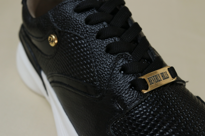 Tenis Zany Negro en Cuero