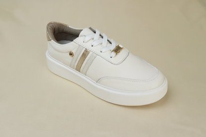 Tenis Varey Blanco en Cuero