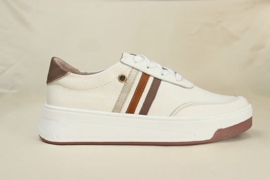 Tenis Kaney Blanco en Cuero